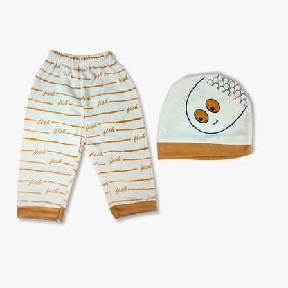 Comfort Infant 3 Piece Set - Fish (Beige)