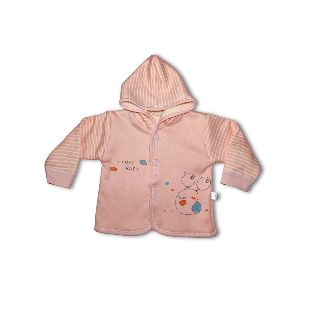 Snail Hoodie Set Pink Imported