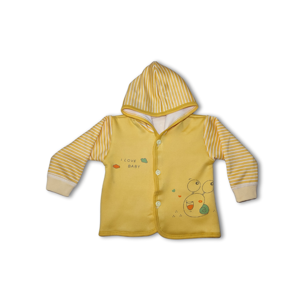 Snail Hoodie Set Yellow Imported