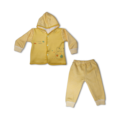 Snail Hoodie Set Yellow Imported