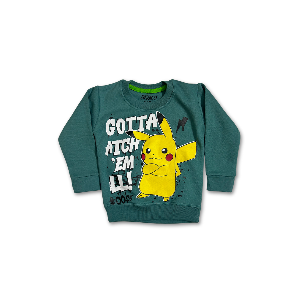 Pikachu Unisex Winters Fleece Sweatshirt and Trouser