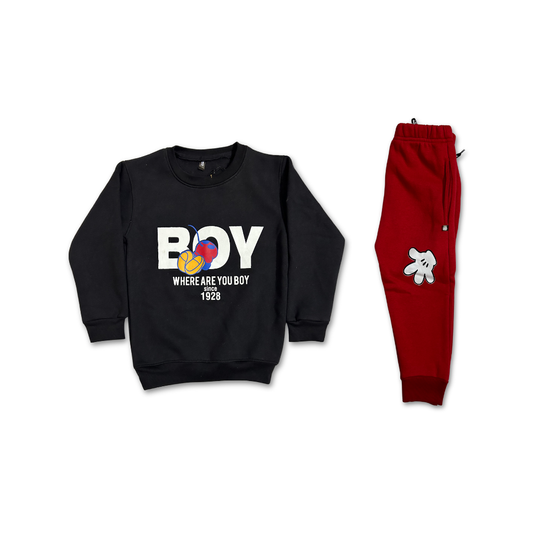 Imported Boy Winters Fleece Sweatshirt and Trouser