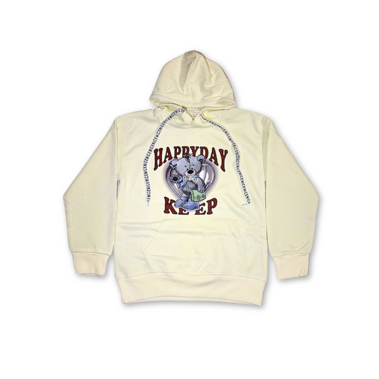 Bear Hoodie White Imported